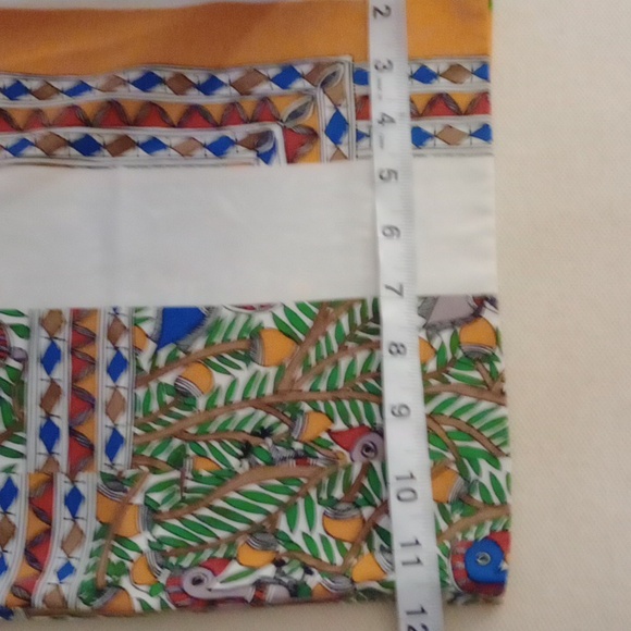 BNWOT Tory Burch Printed Silk pants  In Something Wild Stripe size 10 - Picture 8 of 12